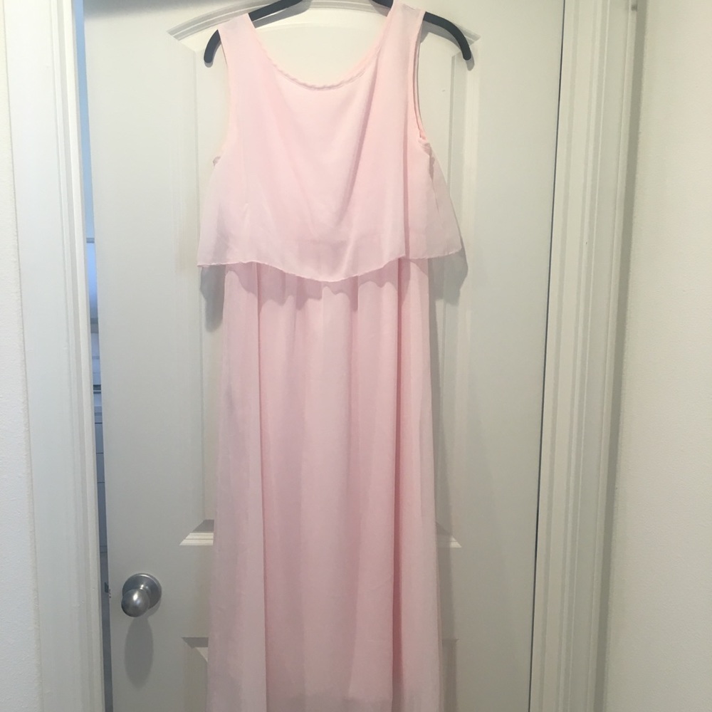 Pink maxi dress